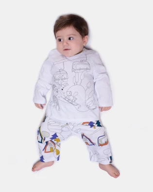 Pijama Manga Longa e Calça