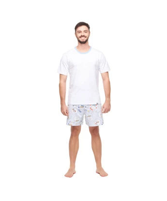 Conjunto Masculino Adulto Manga Curta e Short