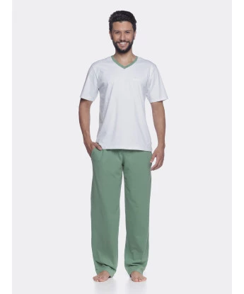 Pijama manga curta e calça      