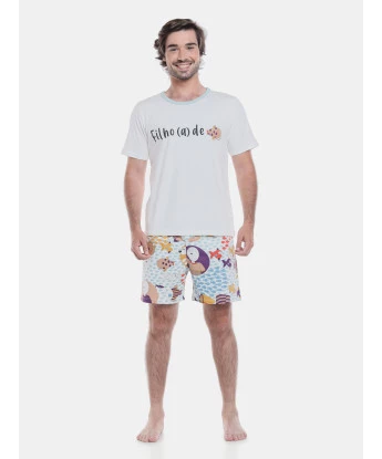 Pijama manga curta e short