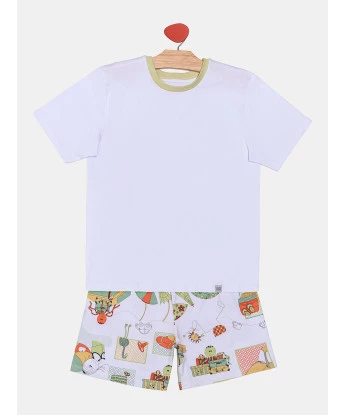 Pijama Manga Curta e Short