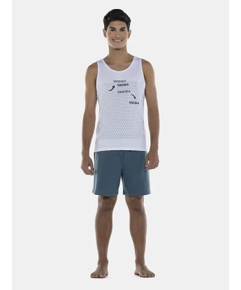 Pijama Masculino Adulto Regata e Short 