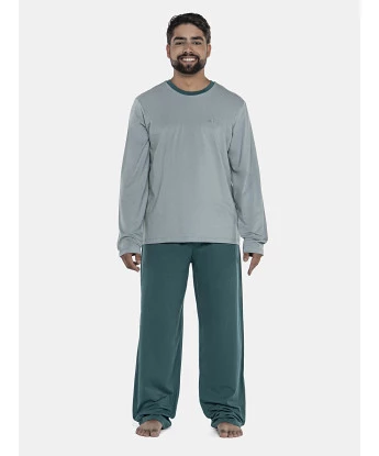 Pijama Masculino Adulto Manga Longa e Calça