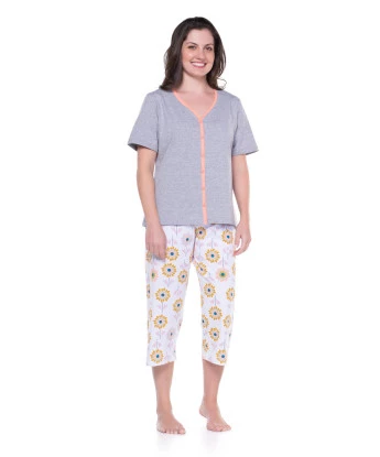 Homewear manga curta e corsário