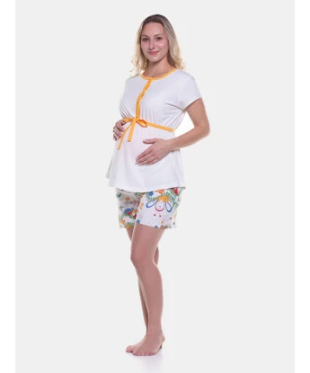 Homewear gestante manga curta e short   
