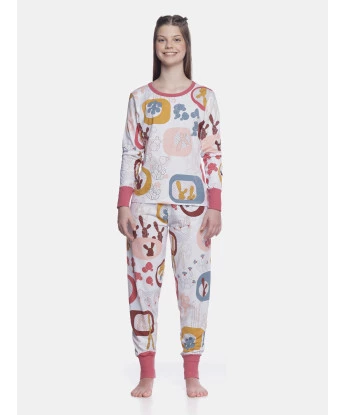 Conjunto Feminino Adulto Manga Longa e Calça Com Punho
