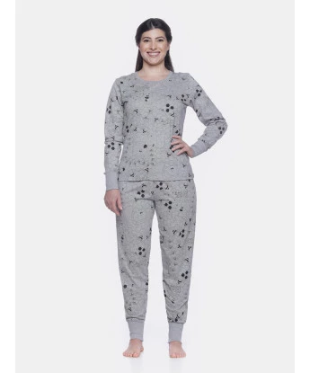 Conjunto Feminino Adulto Manga Longa e Calça Com Punho