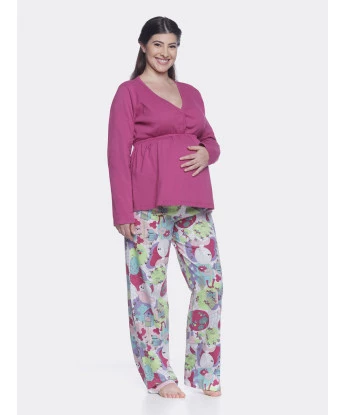 Homewear gestante manga longa e calça