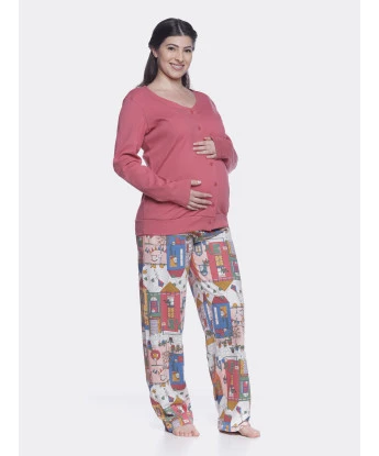 Homewear gestante manga longa e calça