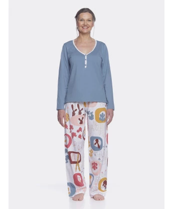 Homewear clássico manga longa e calça       