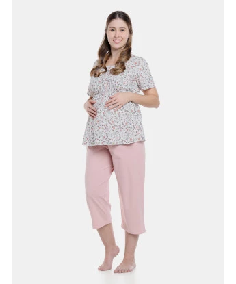 Homewear gestante manga curta e corsário