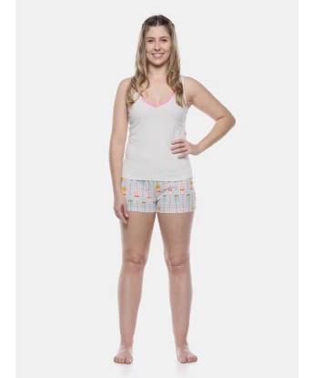 Pijama Clássico Regata e Bermuda