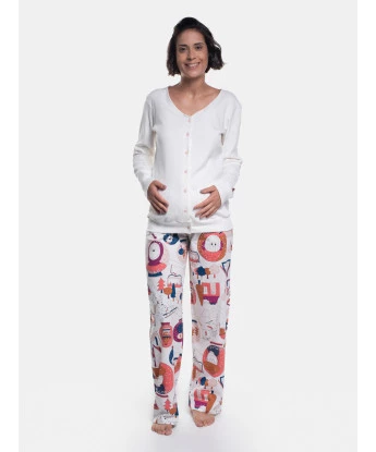 Homewear Gestante Manga Longa e Calça