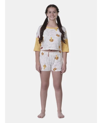 Pijama Feminino Meia Manga e shorts