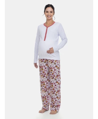 Pijama Gestante Longo Amamentação