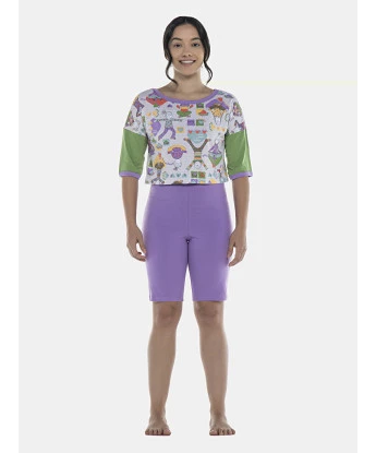 Pijama Feminino Adulto Macacão e Camisete