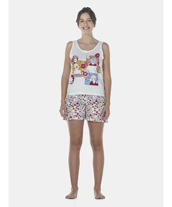 Pijama Feminino Adulto Regata e Short