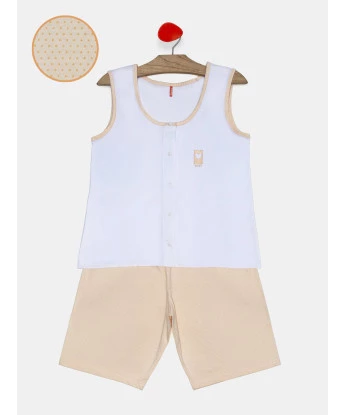 Pijama Feminino Adulto Regata Aberta e Bermuda
