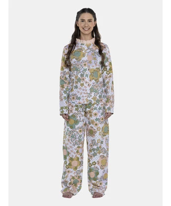 Pijama Feminino Adulto Manga Longa e Calça