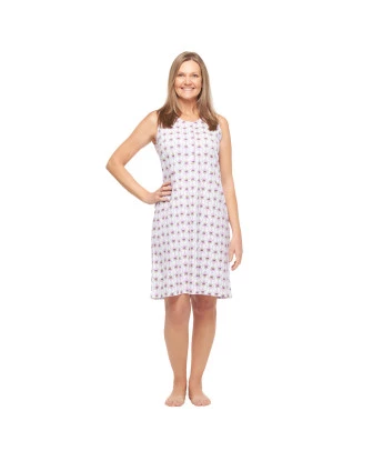 Pijama camisola Sonhart Feminina regata Larga clássica Floral 