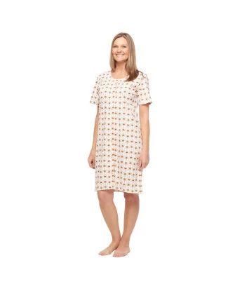 Camisola Feminino Adulto Aberta Manga Curta