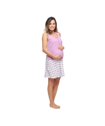 Homewear camisola gestante regata