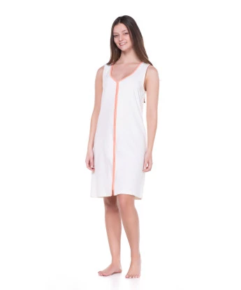 Roupão Feminino Adulto Regata Com Zíper 