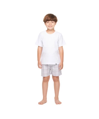 Pijama Infantil Masculino manga curta e short    