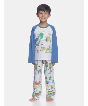 Conjunto Masculino Kids Manga Longa e Calça