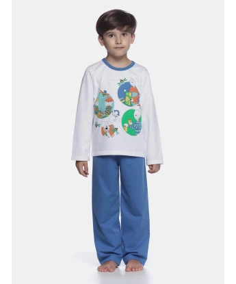 Conjunto Masculino Kids Manga Longa e Calça Moletinho