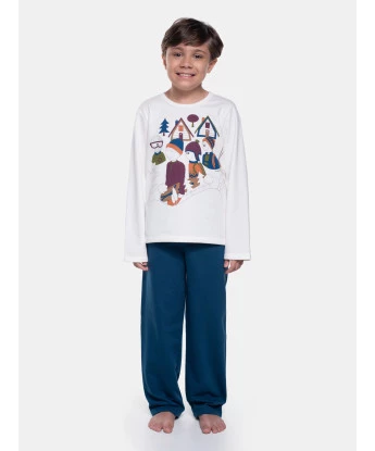 Pijama Longo Infantil Masculino Estampa Personagens 