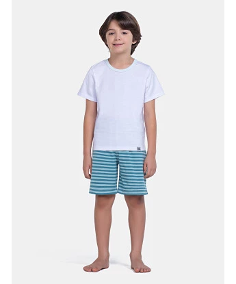 Pijama Manga Curta e Bermuda