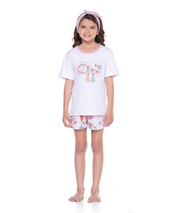 Pijama manga curta e short        