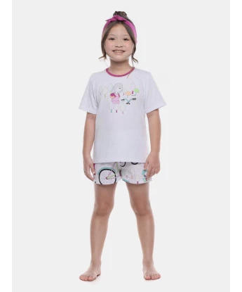 Pijama manga curta e short