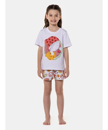 Pijama manga curta e short      