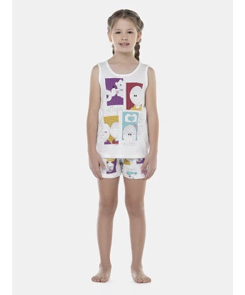 Pijama Feminino Kids Regata e Short