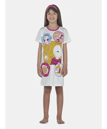 Camisão Feminino Kids Manga Curta