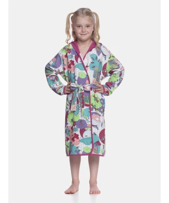 Roupão Feminino Kids Manga Longa Com Capuz