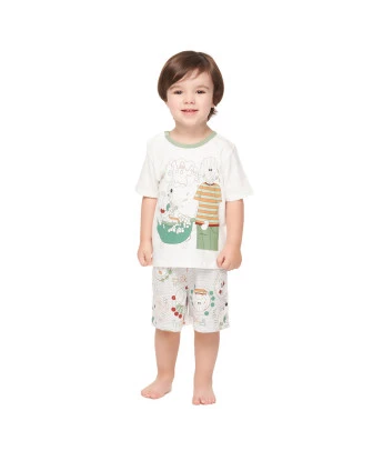 Conjunto Masculino Baby Manga Curta e Bermuda