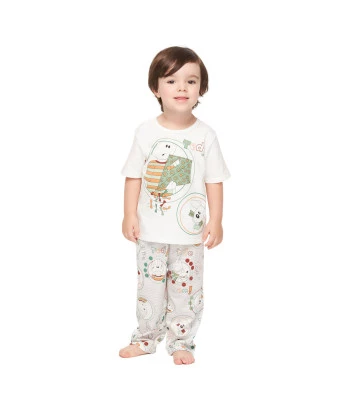 Pijama manga curta e calça