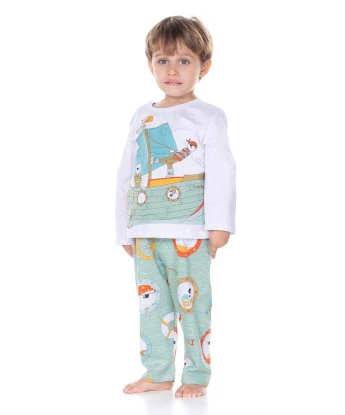 Conjunto Masculino Baby Manga Longa e Calça 