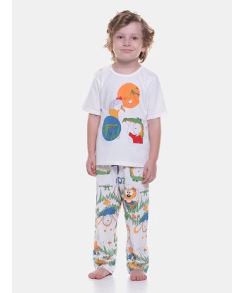 Pijama manga curta e calça