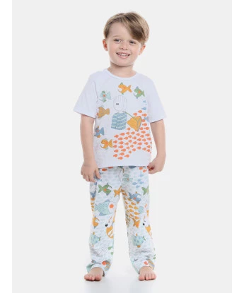 Pijama manga curta e calça    