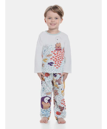 Pijama manga longa e calça