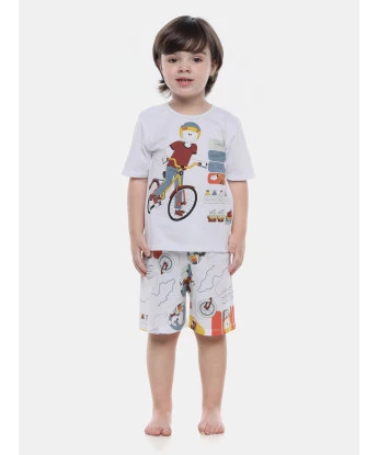 Pijama Manga Curta e Bermuda