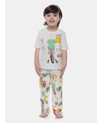 Pijama manga curta e calça