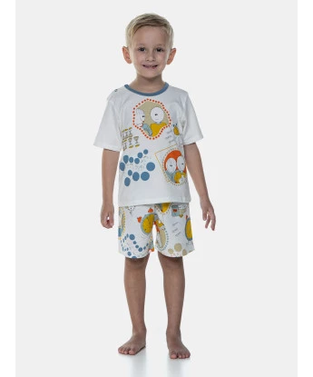 Pijama Manga Curta e Bermuda