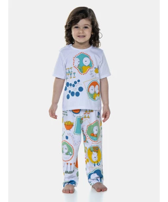 Pijama manga curta e calça