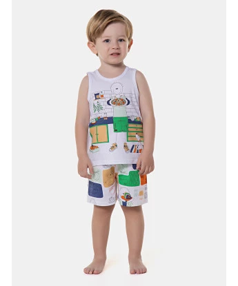 Pijama regata e bermuda