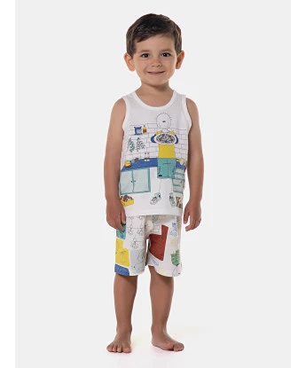 Pijama regata e bermuda
